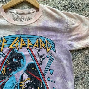 Def Leppard Hysteria Tie Dye graphic tee